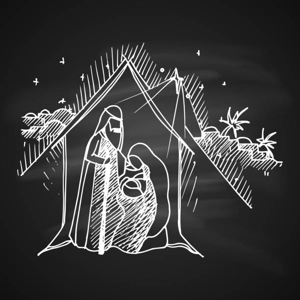 ilustrações de stock, clip art, desenhos animados e ícones de merry christmas - christmas gift christianity isolated objects