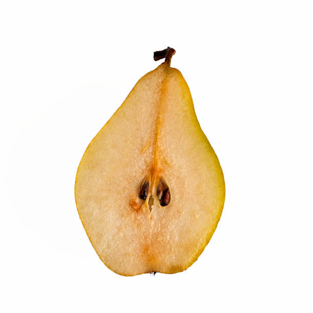 pear lies on a white background