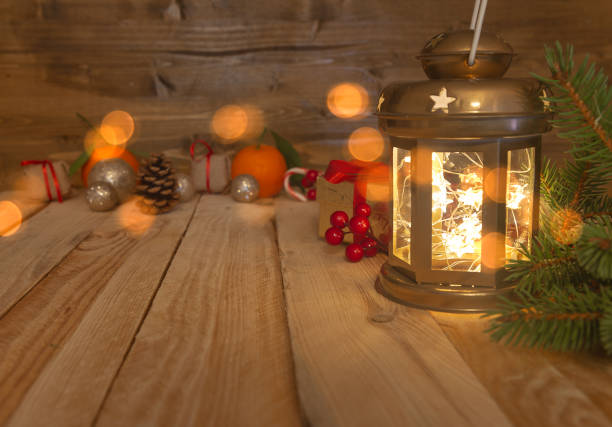 istock Festive background with christmas ornaments 1288416770