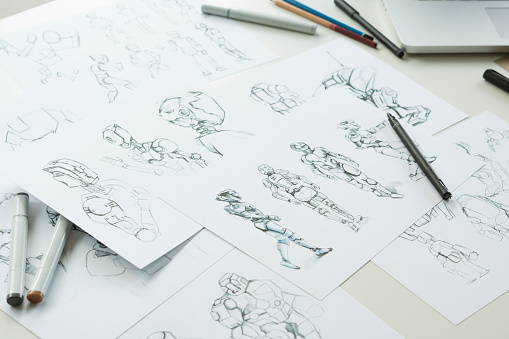Animator Designer Development Designing Drawing Sketching Development ...