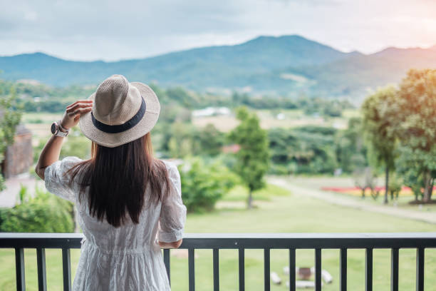 istock Relaxed Woman on Vacation 1288421296