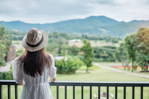 istock Relaxed Woman on Vacation 1288422472