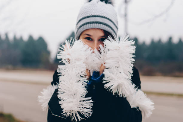 Attractive Christmas girl.
