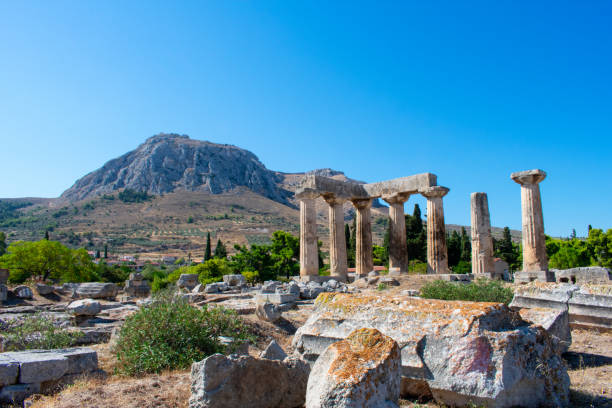 istock Ancient ruins of Temple of Apollo, Corinth, Greece 1288424607