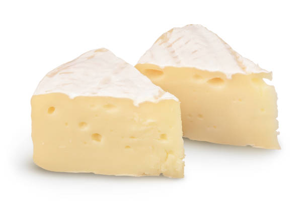 istock Camembert cheese sliced isolated on white background with clipping path and full depth of field 1288425797