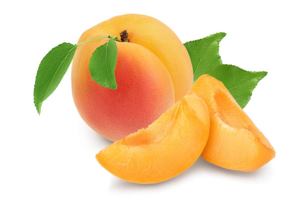 istock apricot fruit isolated on white background. Clipping path and full depth of field 1288428025