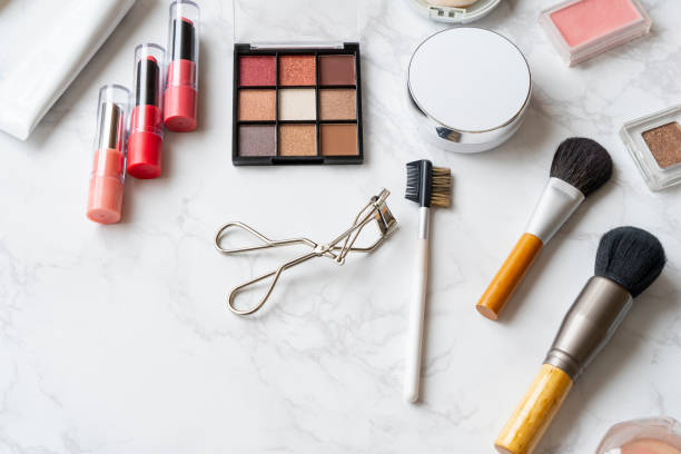 istock set of makeup tools placed on a marble plate 1288433381