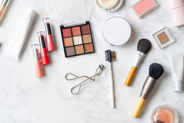 istock a set of makeup tools placed on a marble plate 1288434416