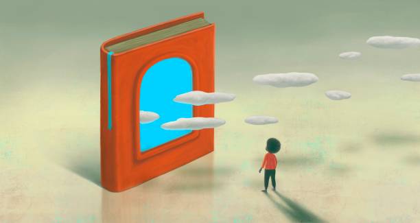 Education￼ learning dream hope inspiration and freedom concept, boy with  ￼imagination book. surreal painting. Fantasy art, conceptual artwork, happiness of child , 3d illustration Education￼ learning dream hope inspiration and freedom concept, boy with  ￼imagination book. surreal painting. Fantasy art, conceptual artwork, happiness of child , 3d illustration progress window stock illustrations