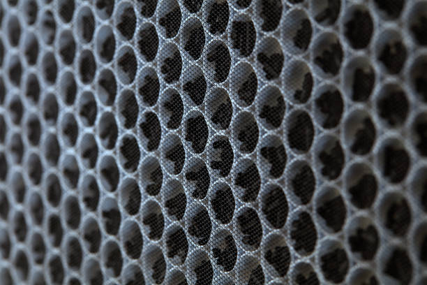 istock Multi-stage air filter with UV radiation and activated carbon granules. Air purification and disinfection system. HEPA filter for health, protection from Allergies, dust, viruses and bacteria 1288438653