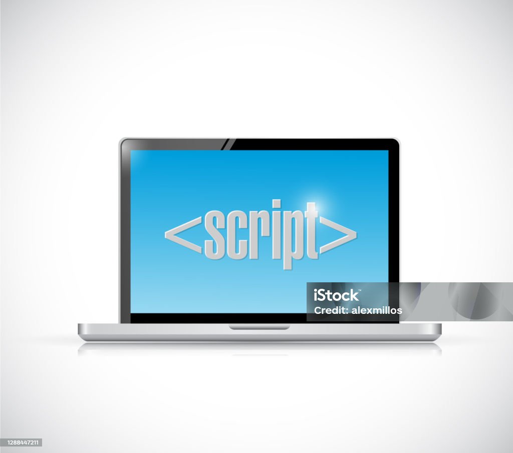 Computer Script Sign Illustration Design Stock Illustration - Download ...