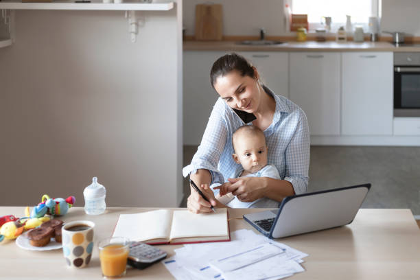 istock Multitasking is a way of life for many work-at-home moms 1288450088