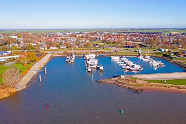 istock Aerial from the harbor in Schoonhoven the Netherlands 1288452731