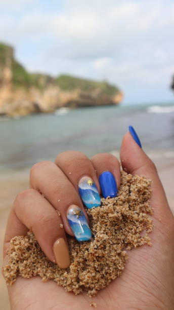 beach themed nail designs