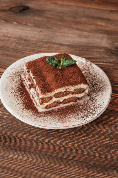 Portion of tiramisu