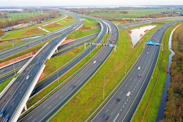 istock Aerial from junction Muiderberg in the Netherlands 1288452900
