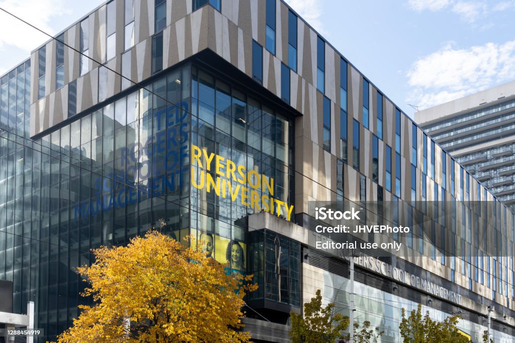 Ryerson Ryerson University Building Is Shown In Downtown Toronto Canada Stock ...