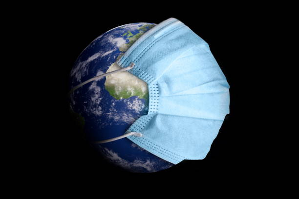 istock The planet earth with mask 1288455089