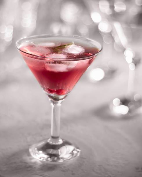 istock A glass of cocktail with red currants and ice 1288456093