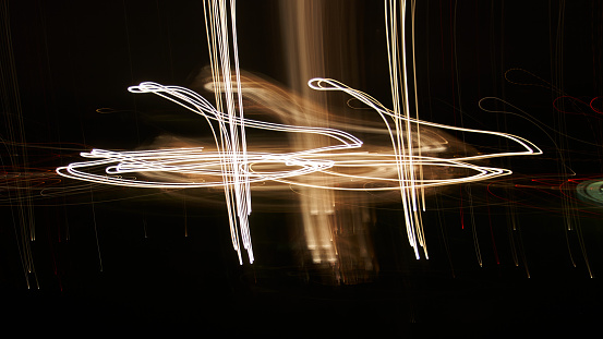 Light painting with slow shutter