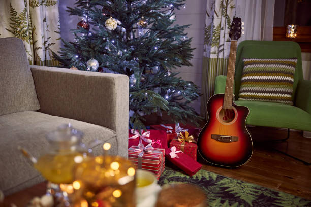 istock Image of Christmas home decoration in room interior 1288474487