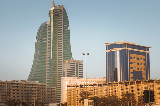 Architecture of Manama. Manama, Bahrain.