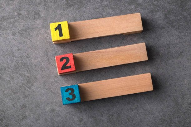 istock List View Wooden Cubes And Blocks. Coloured Headers With Numbers. 1288480536