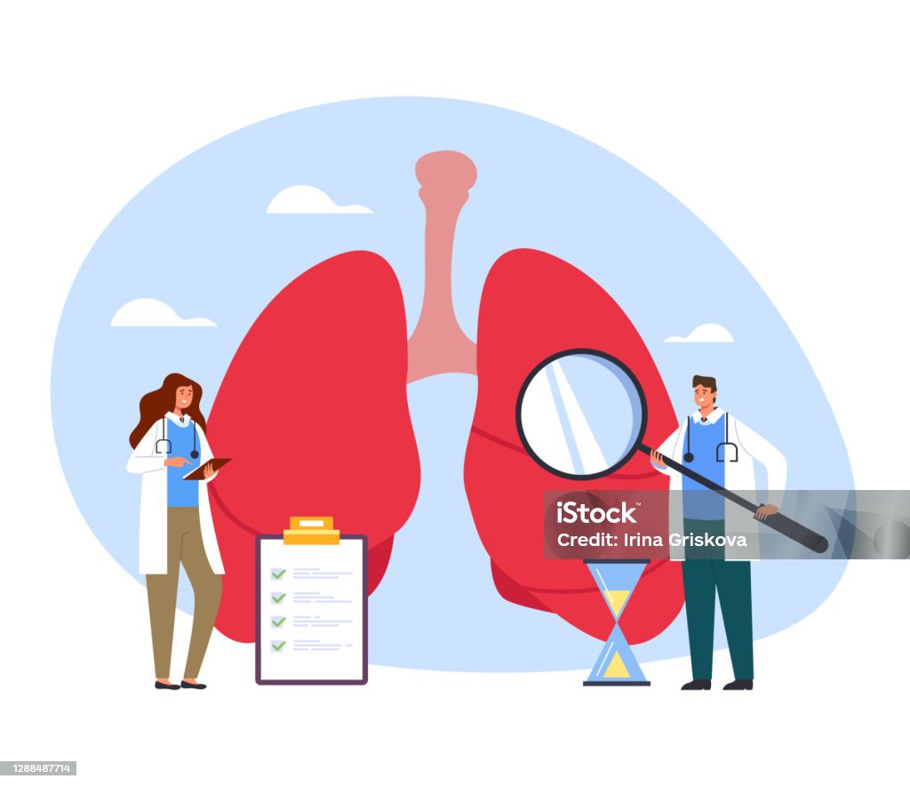 People Medicine Workers Doctors Nurse Making Medicine Diagnostic Research  Lungs Healthcare And Medicine Concept Vector Flat Cartoon Graphic Design  Illustration Stock Illustration - Download Image Now - iStock
