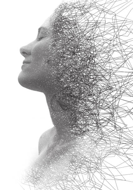 istock Portrait combined with a digital illustration 1288496944