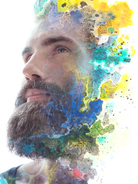 istock Paintography. A portrait combined with a painting 1288497015