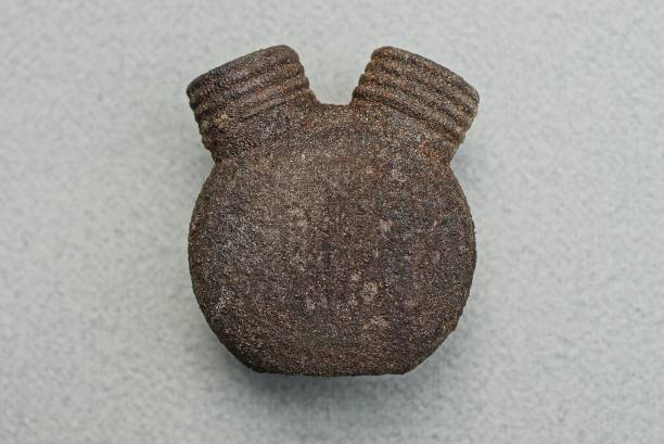 istock one old brown iron jar of oil can 1288499079