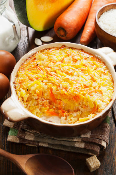 istock Pumpkin casserole with carrots and rice 1288510319