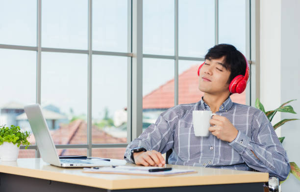 istock man lifestyle smile relax holding a coffee cup 1288516549