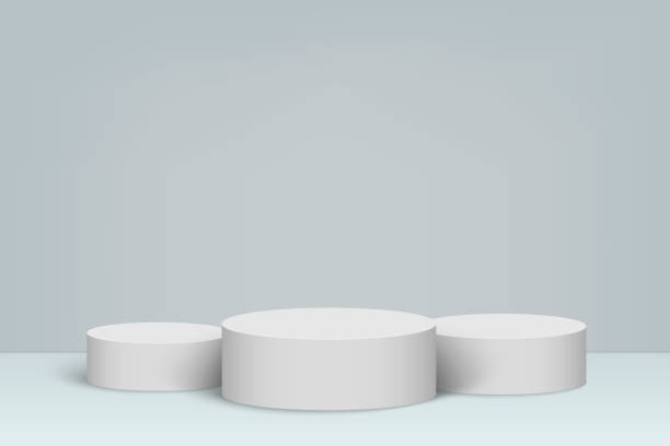 istock 3d minimal scene with white podium, Cosmetic product presentation background 1288538696