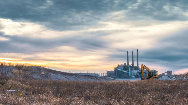 istock Industrial Smokestacks - Autumn 1288540031