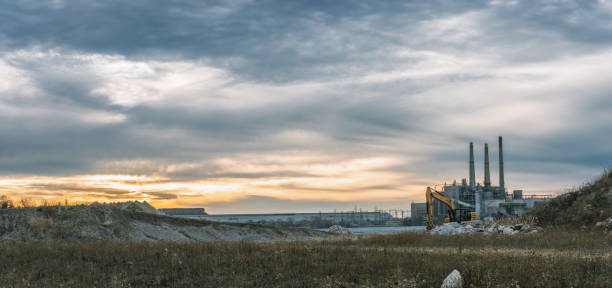 istock Industrial Smokestacks - Autumn 1288541628