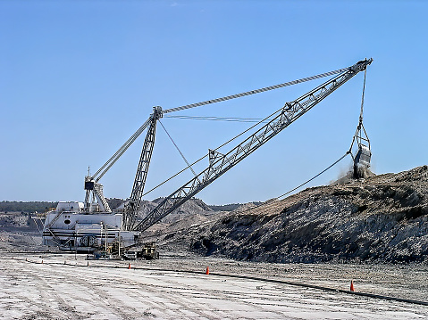 Open cut coal mine in the Bowen Basin in Queensland