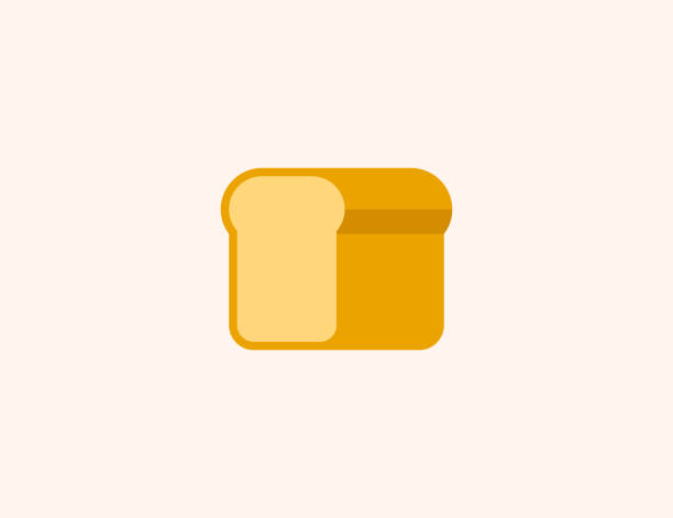 パンベクトルアイコン。分離されたパンフラットカラーシンボル - ベクター - 食パン点のイラスト素材／クリ ップアート素材／マンガ素材／アイコン素材