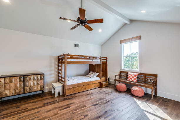istock Big and spacious upstairs kids bedroom 1288564349