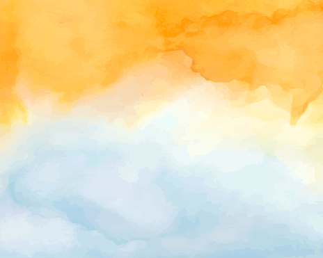 Colorful and mixed color gradient watercolor background illustration