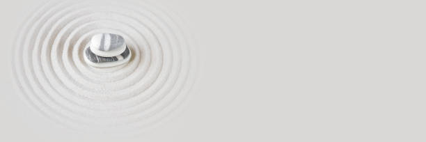 istock Zen japanese garden background. Horizontal banner 1288572083