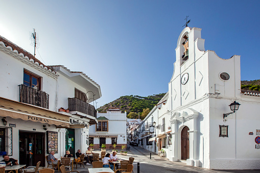 Mijas village in Andalusia with white houses, Spain