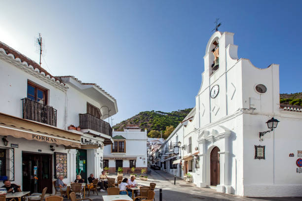 Mijas village in Andalusia with white houses, Spain stock photo