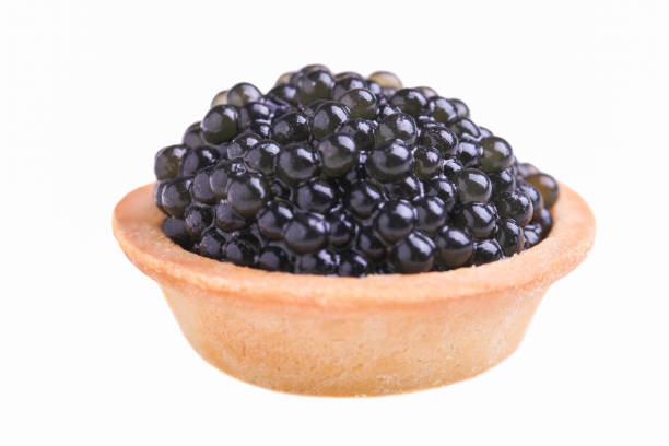 istock Black sturgeon caviar in a tartlet 1288575381