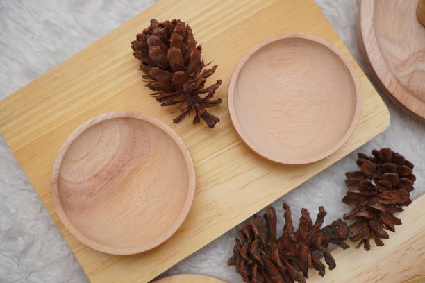 istock wooden mini bowl on the table 1288577017