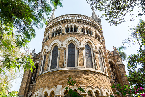 Buildings of at the campus of the University of Mumbai (University of Bombay),  one of the first state universities of India and the oldest in Maharashtra.