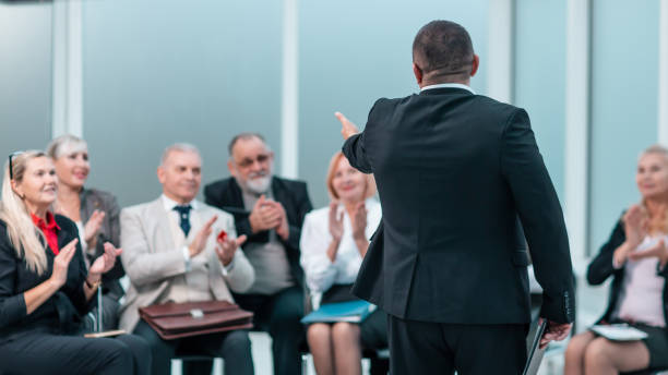 istock boss is answering questions from staff during the briefing 1288580647