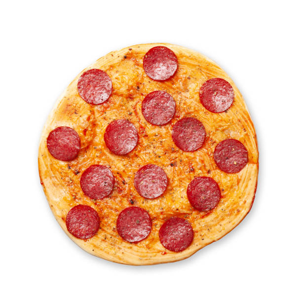 istock Tasty homemade pizza with pepperoni 1288582423