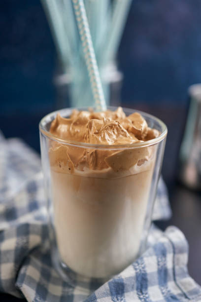 istock Creamy Dalgona Coffee served in a Glass 1288585957