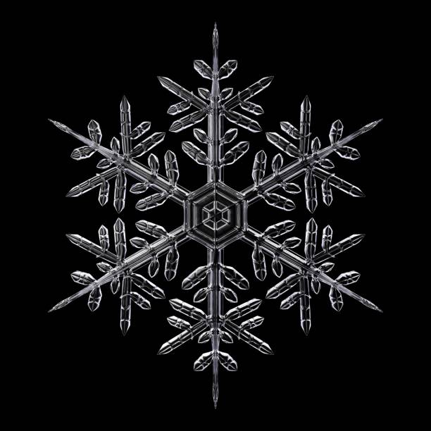 snowflakes stock photo